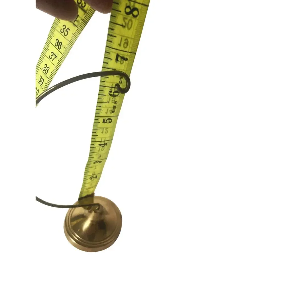 Vintage Pair of Brass Ornament Hangers Stand 6.5